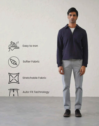 The Regular Fit Daylong Chino - Stone Mouse