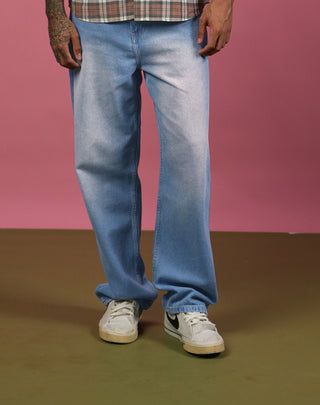 Straight fit Denim- Washed Blue
