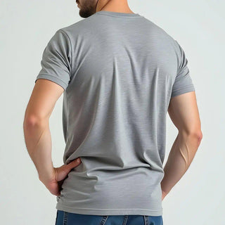 Supima Cotton Crew Neck T-Shirt - Grey Minus One