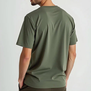 Supima Cotton Crew Neck T-Shirt - Olive Minus One