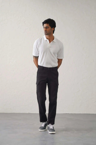 The Regular Fit Pro Cargo Pants - Black Minus One