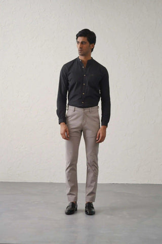 The Regular Fit Travel Chino - Grey Minus One