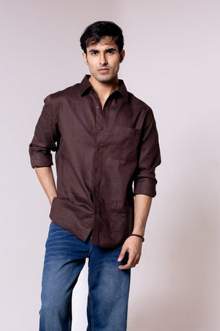 Coffee Brown Shirt - Gimaq - The magic shuffle!