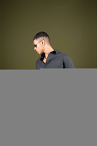 Dark Grey Full Sleeve Cotton Shirt – Regular Fit - Gimaq - The magic shuffle!