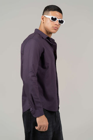 Purple Full Sleeve Cotton Shirt – Regular Fit - Gimaq - The magic shuffle!
