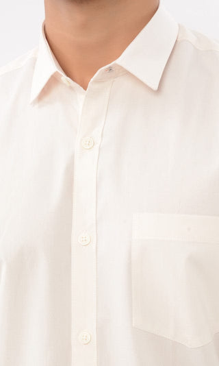 Slim Fit Full Sleeves Shirt - Beige - Gimaq - The magic shuffle!