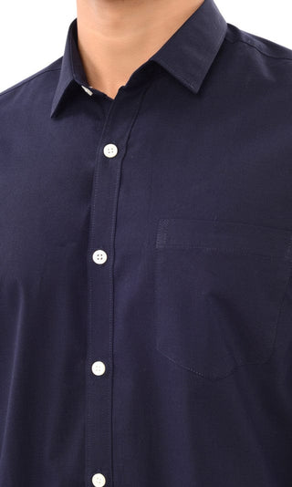 Slim Fit Full Sleeves Shirt - Dark Navy - Gimaq - The magic shuffle!