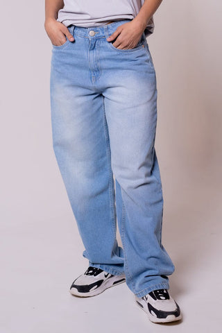 Straight fit Denim - Washed Blue - Gimaq - The magic shuffle!