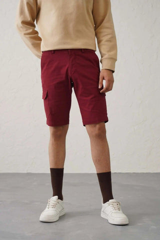 Pro Cargo Shorts - Red Minus One