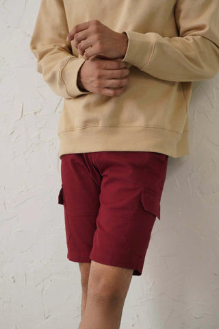 Pro Cargo Shorts - Red Minus One