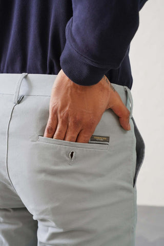 The Regular Fit Daylong Chino - Stone Mouse minus1lifestyle