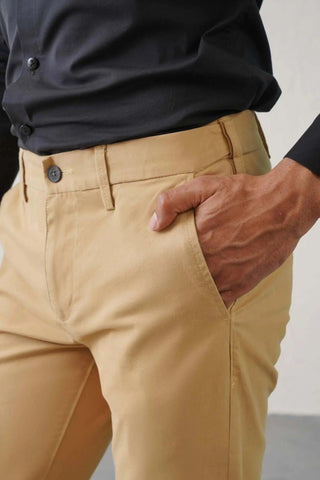 The Slim Fit Daylong Chino - Old Camel minus1lifestyle