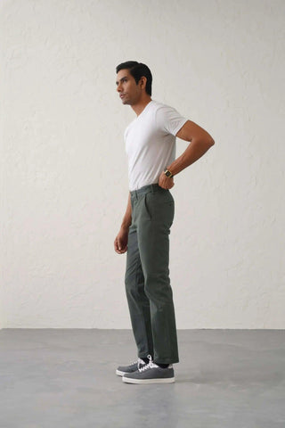 The Slim Fit Daylong Chino - Stained Olive minus1lifestyle