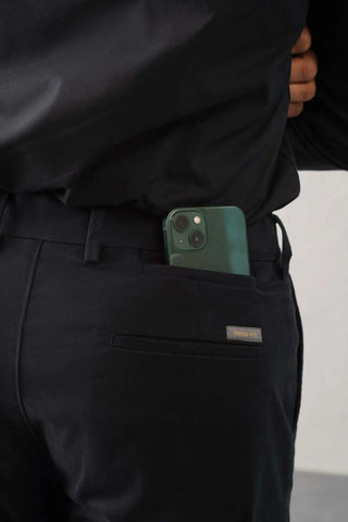 The Slim Fit Travel Chino - Black Minus One