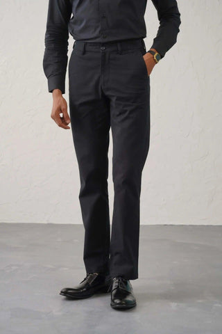 The Slim Fit Travel Chino - Black Minus One
