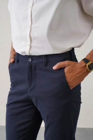 The Slim Fit Travel Chino - Navy Minus One