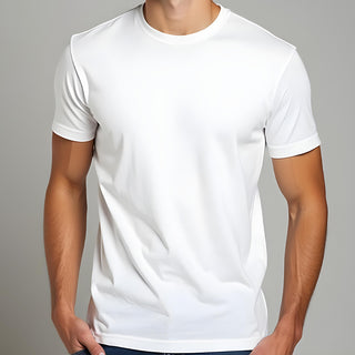 Supima Cotton Crew Neck T-Shirt - White