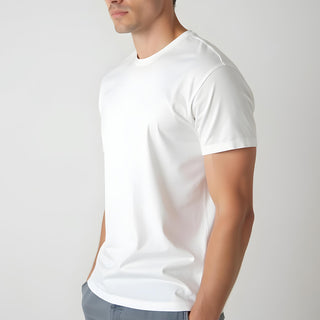 Supima Cotton Crew Neck T-Shirt - White