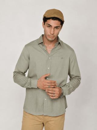 Green Tencel Shirt – Regular Fit