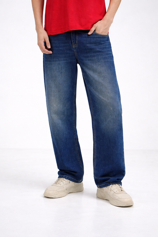 Straight fit Denim- Vintage Blue