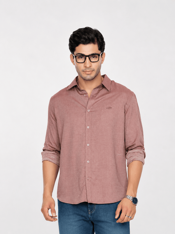 Red Tencel Shirt – Regular Fit