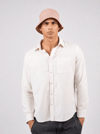 White Full Sleeve Cotton Shirt – Regular Fit