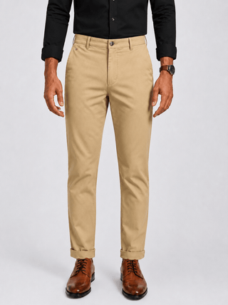 Men's Comfort Fit Formal Trouser - Khaki