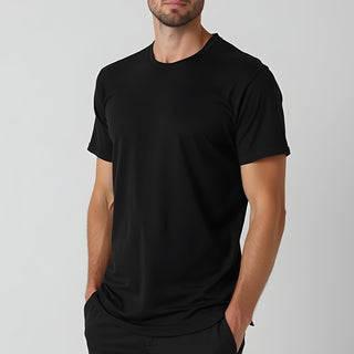 Supima Cotton Crew Neck T-Shirt - Black