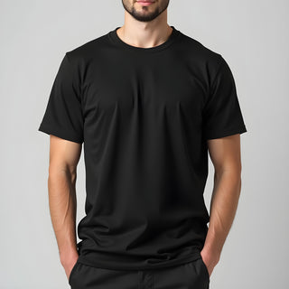 Supima Cotton Crew Neck T-Shirt - Black