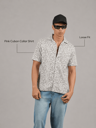 Pink Cuban Collar Shirt – Regular Fit