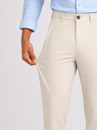 Men's Slim Fit Formal Trouser - Beige