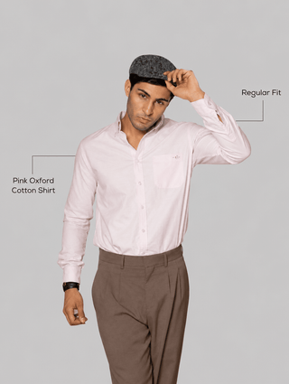 Pink Oxford Cotton Shirt – Regular Fit