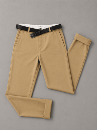 Men's Comfort Fit Formal Trouser - Khaki