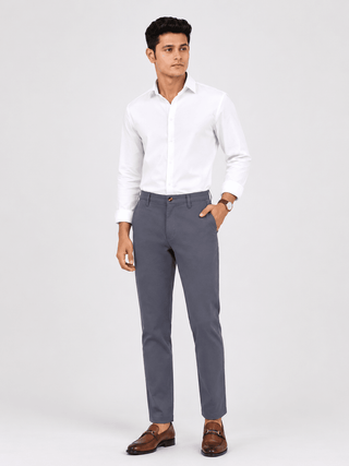 Men's Slim Fit Formal Trouser - Grey