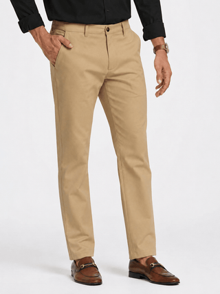 Men's Comfort Fit Formal Trouser - Khaki