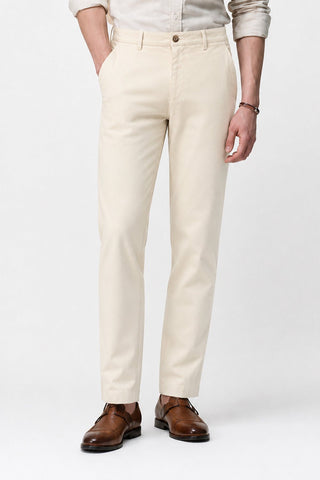 Men's Slim Fit Formal Trouser - Beige