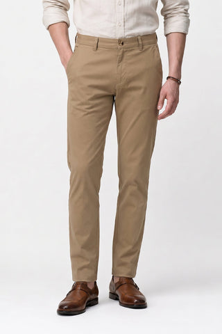 Men's Slim Fit Formal Trouser - Khakhi