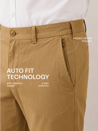 The Slim Fit Travel Chino - Khaki