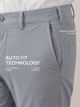 The Slim Fit Travel Chino - Grey