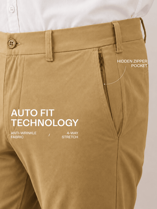 The Regular Fit Travel Chino - Khaki