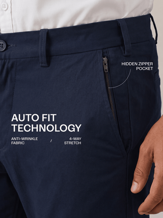 The Regular Fit Travel Chino - Navy