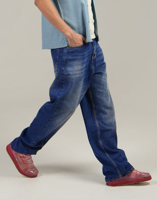 Baggy fit Denim - Mid Blue