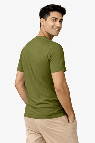 Supima Cotton Crew Neck T-Shirt - Olive