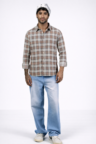 Straight fit Denim- Washed Blue