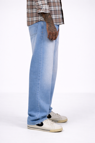 Straight fit Denim- Washed Blue