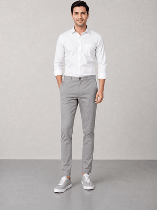 The Regular Fit Daylong Chino - Stone Mouse
