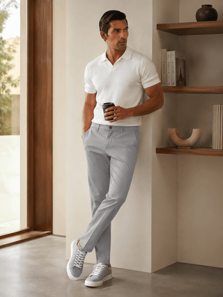 The Regular Fit Daylong Chino - Stone Mouse