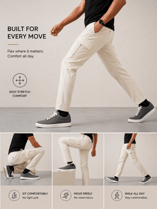 The Regular Fit Pro Cargo Pants - Off White