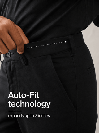 The Regular Fit Travel Chino - Black