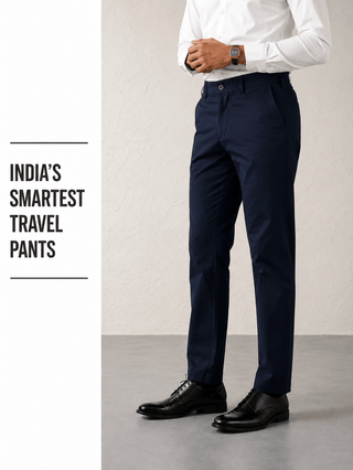 The Regular Fit Travel Chino - Navy